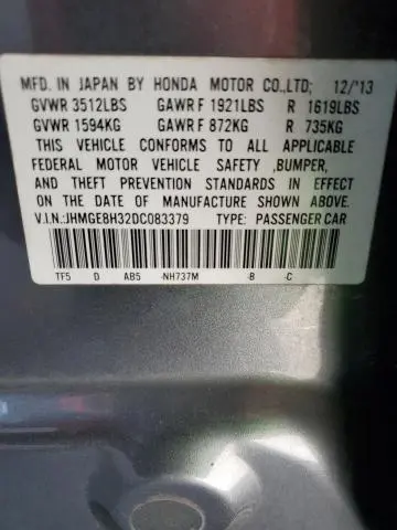 2013 HONDA FIT