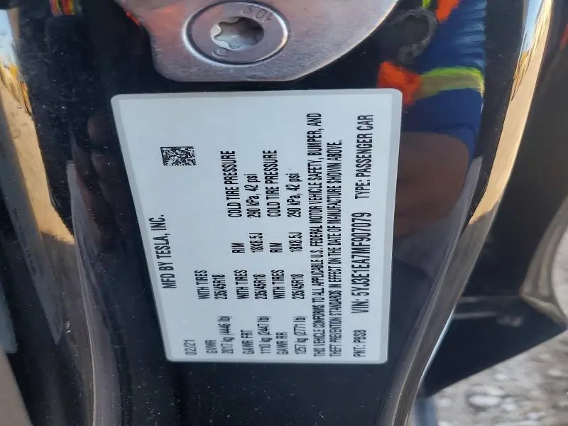 2021 TESLA MODEL 3   