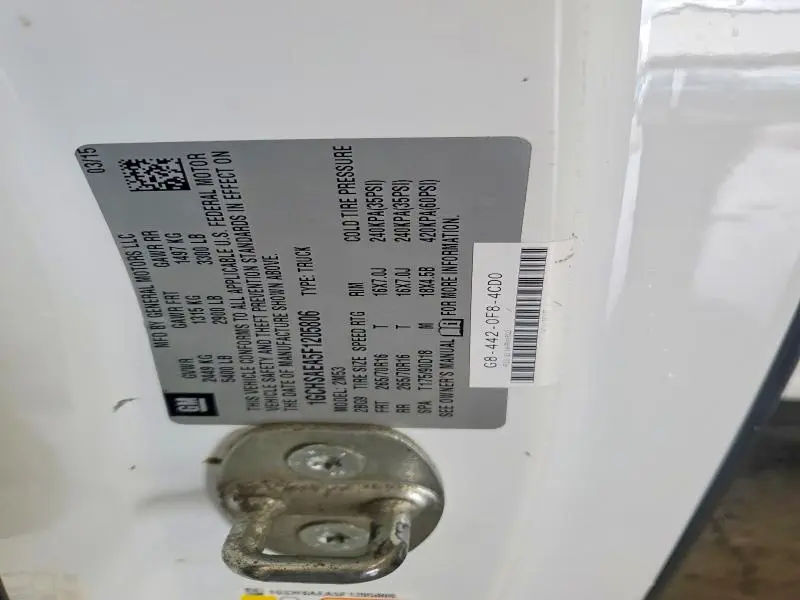 2015 CHEVROLET COLORADO   