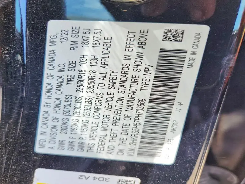 2023 HONDA CR-V SPORT  