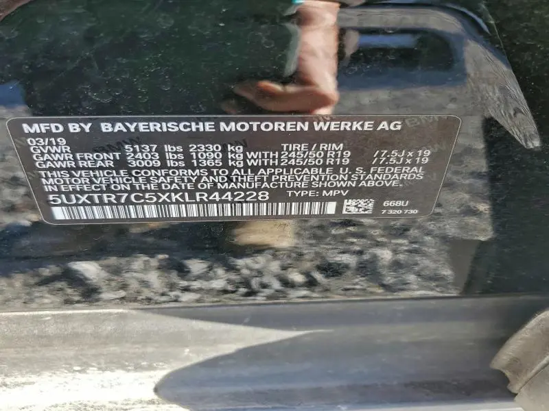 2019 BMW X3 SDRIVE30I  