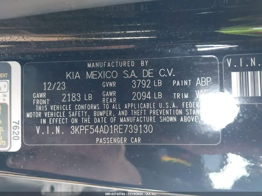 2024 KIA FORTE GT-LINE