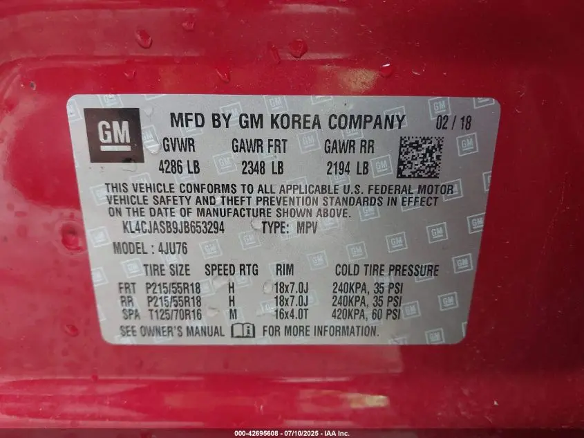 2018 BUICK ENCORE PREFERRED