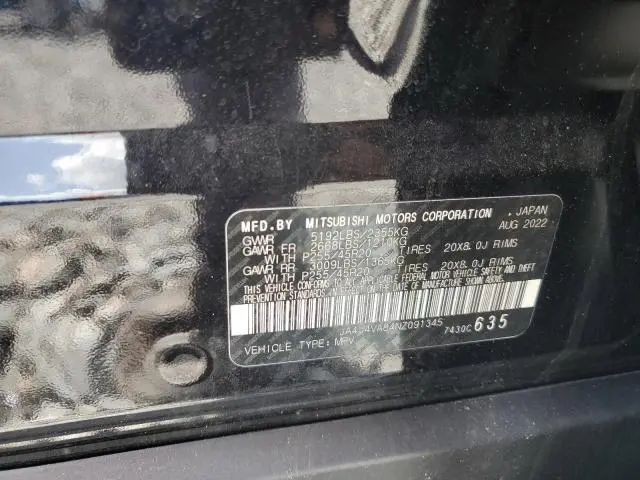 2022 MITSUBISHI OUTLANDER SEL  