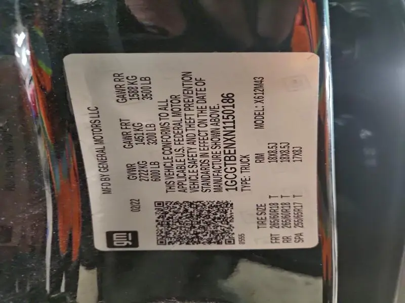 2022 CHEVROLET COLORADO   