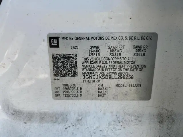 2020 CHEVROLET TRAX LS  