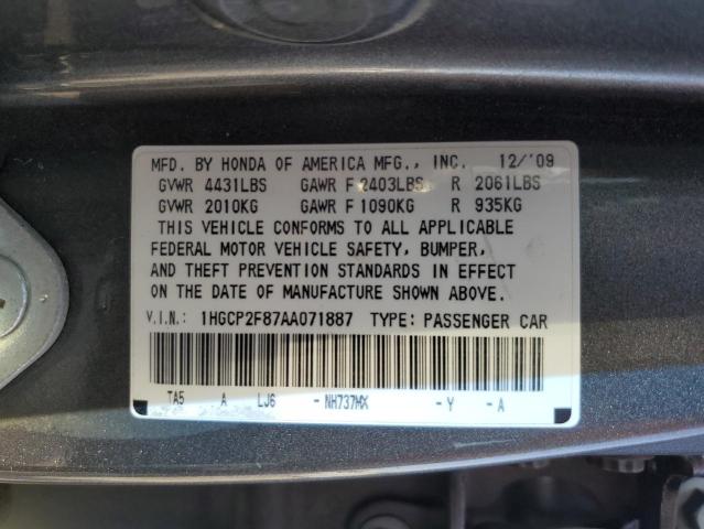 2010 HONDA ACCORD EXL