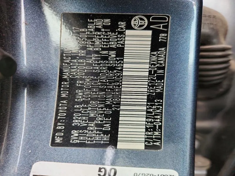 2018 TOYOTA COROLLA XLE  