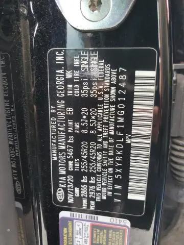 2021 KIA SORENTO SX  