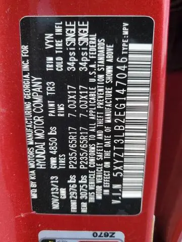 2014 HYUNDAI SANTA FE SPORT   