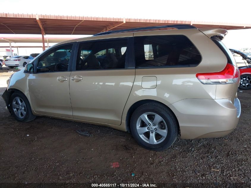 2012 TOYOTA SIENNA LE V6 8 PASSENGER