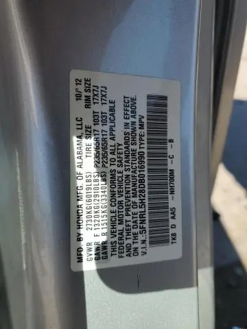 2013 HONDA ODYSSEY LX