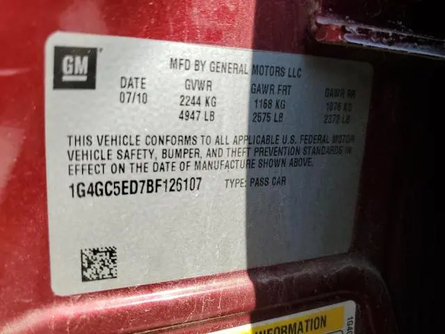 2011 BUICK LACROSSE CXL  