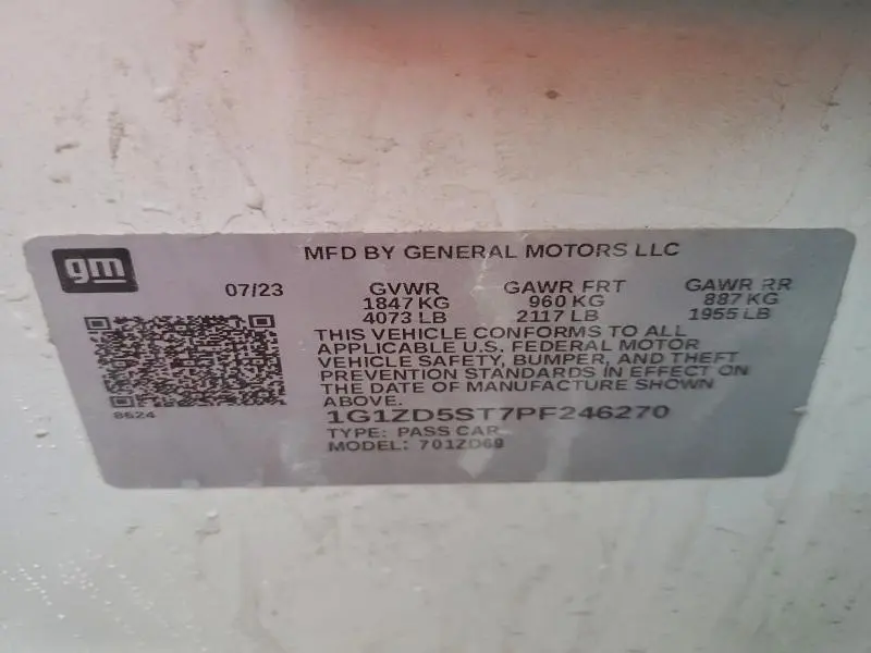 2023 CHEVROLET MALIBU LT  