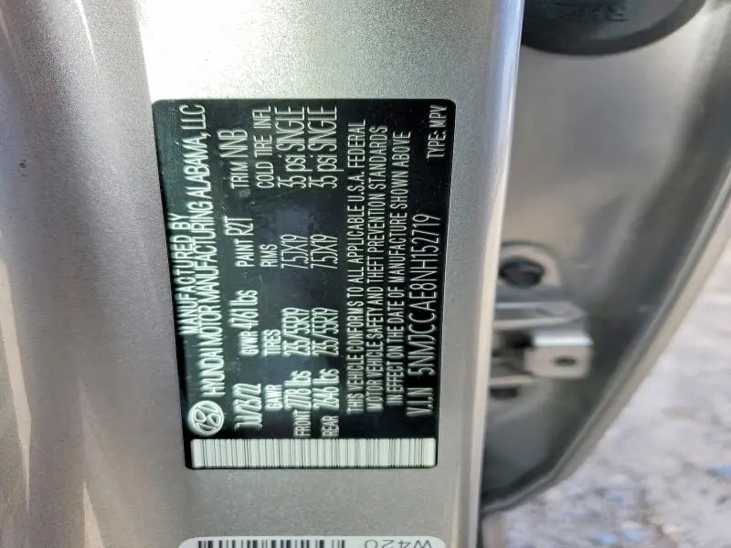 2022 HYUNDAI TUCSON SEL  