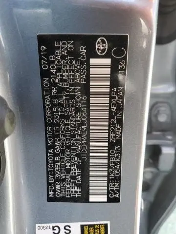 2020 TOYOTA COROLLA LE  