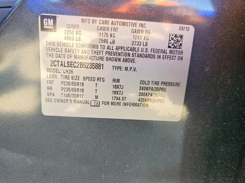 2011 GMC TERRAIN SLE  