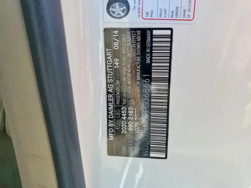 2015 MERCEDES-BENZ C 250  