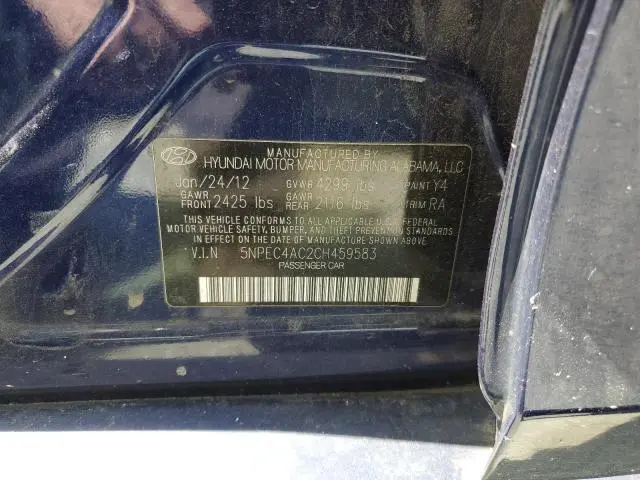 2012 HYUNDAI SONATA SE
