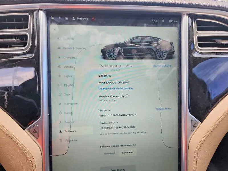 2013 TESLA MODEL S   