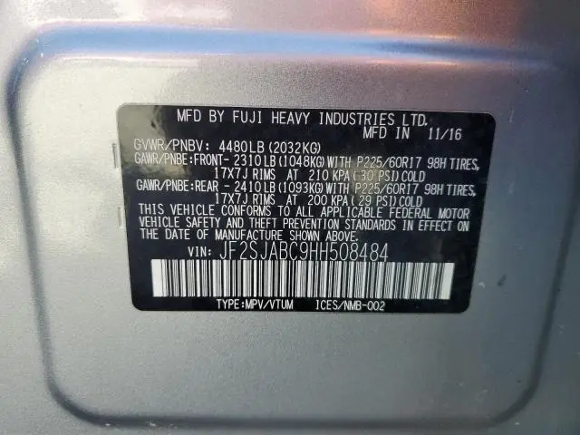 2017 SUBARU FORESTER 2.5I
