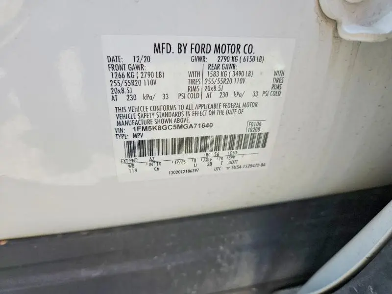 2021 FORD EXPLORER ST  