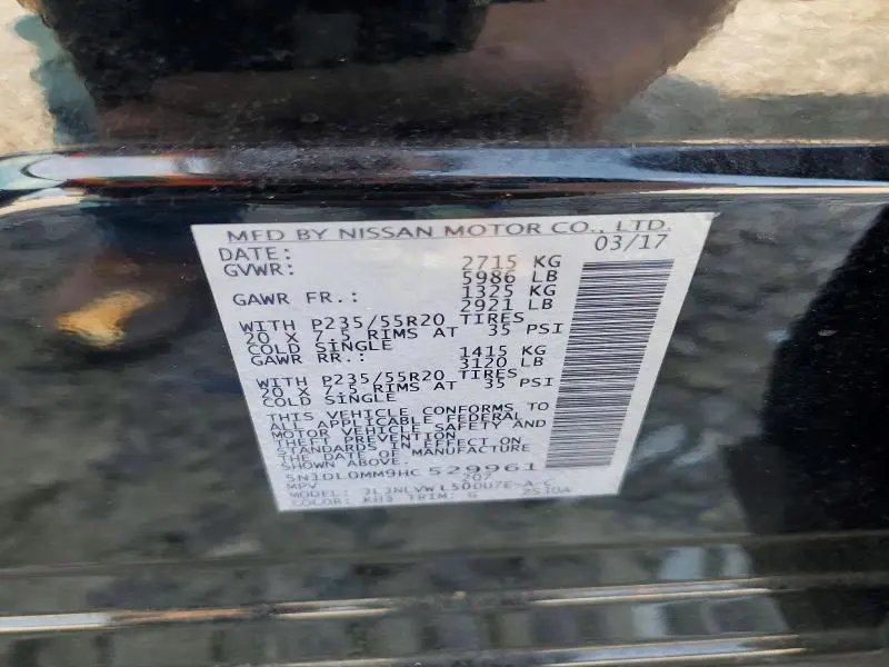 2017 INFINITI QX60 BASE  