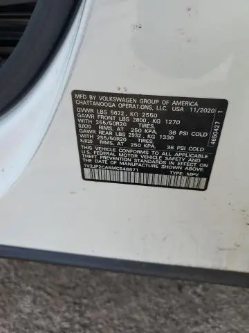 2021 VOLKSWAGEN ATLAS SE