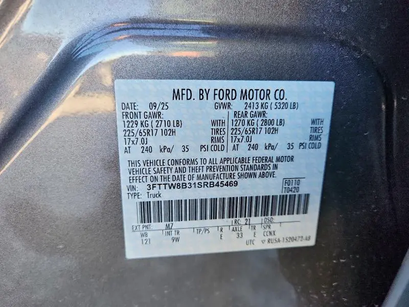 2025 FORD MAVERICK XL  