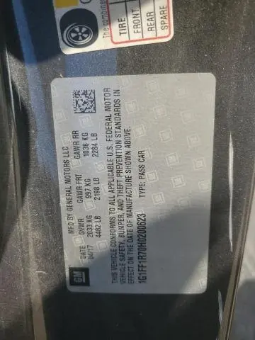 2017 CHEVROLET CAMARO SS  