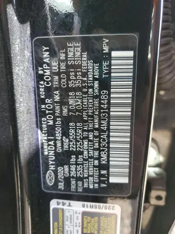 2021 HYUNDAI TUCSON LIMITED  