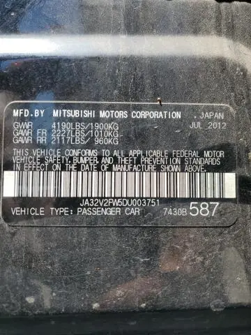 2013 MITSUBISHI LANCER SE  