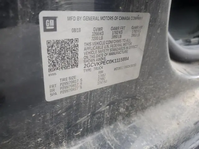 2019 CHEVROLET SILVERADO LD K1500 LT  