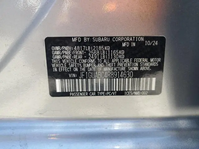 2024 SUBARU IMPREZA   