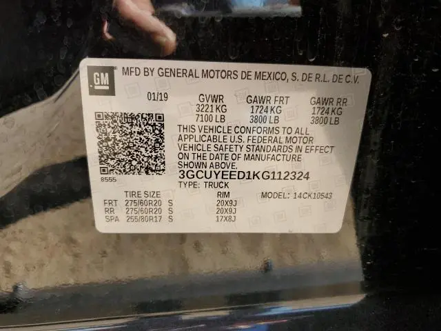 2019 CHEVROLET SILVERADO K1500 RST  