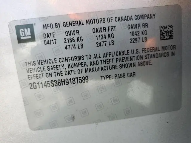 2017 CHEVROLET IMPALA PREMIER  