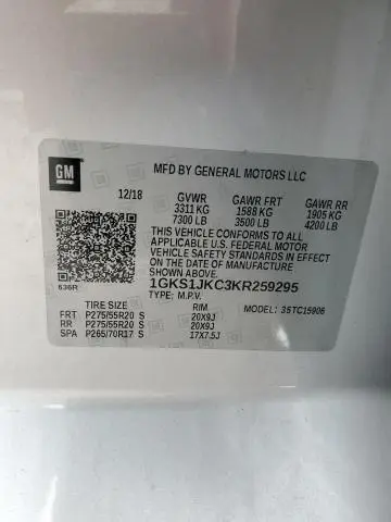 2019 GMC YUKON XL C1500 SLT  