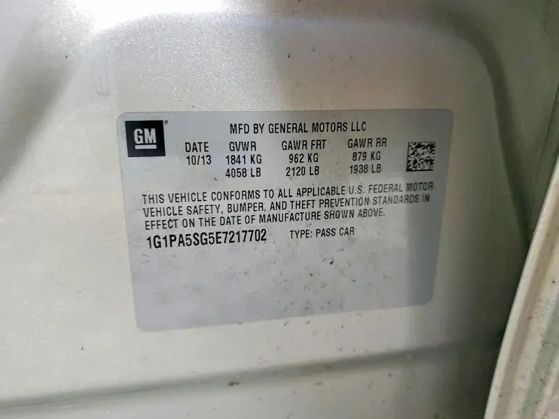 2014 CHEVROLET CRUZE LS  