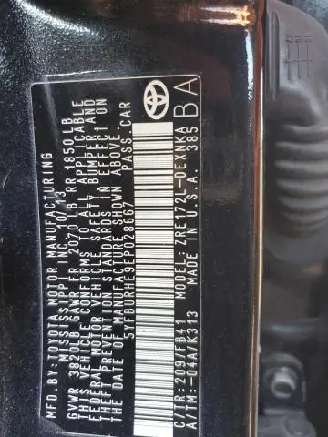 2014 TOYOTA COROLLA L  