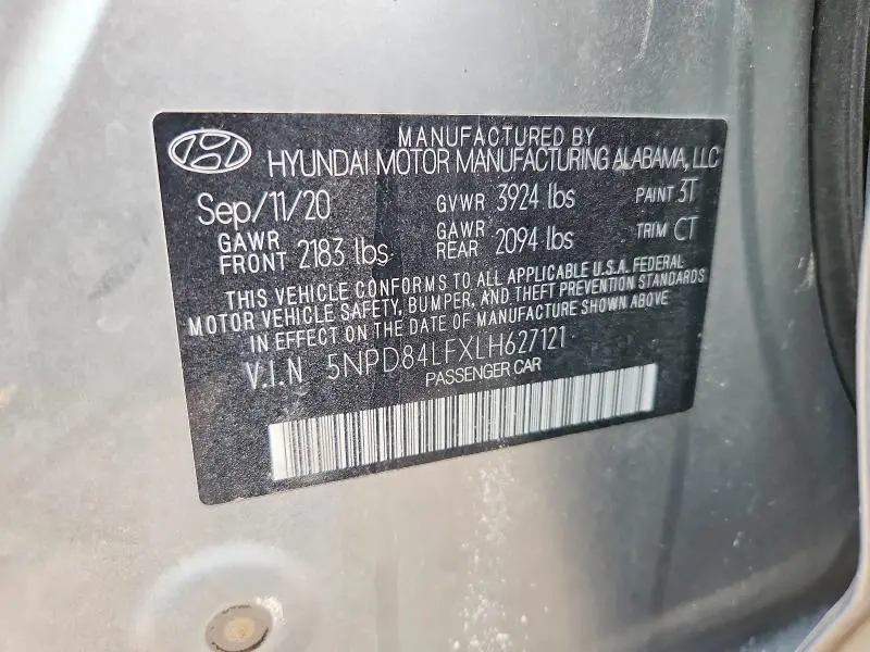2020 HYUNDAI ELANTRA SEL  