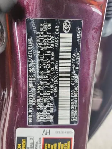 2016 TOYOTA AVALON XLE  