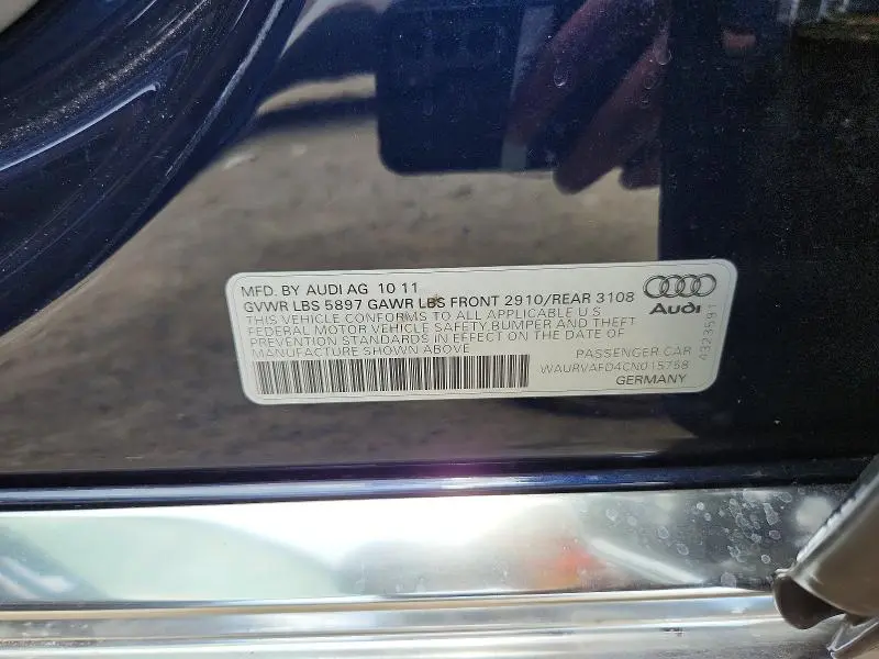 2012 AUDI A8 L QUATTRO  