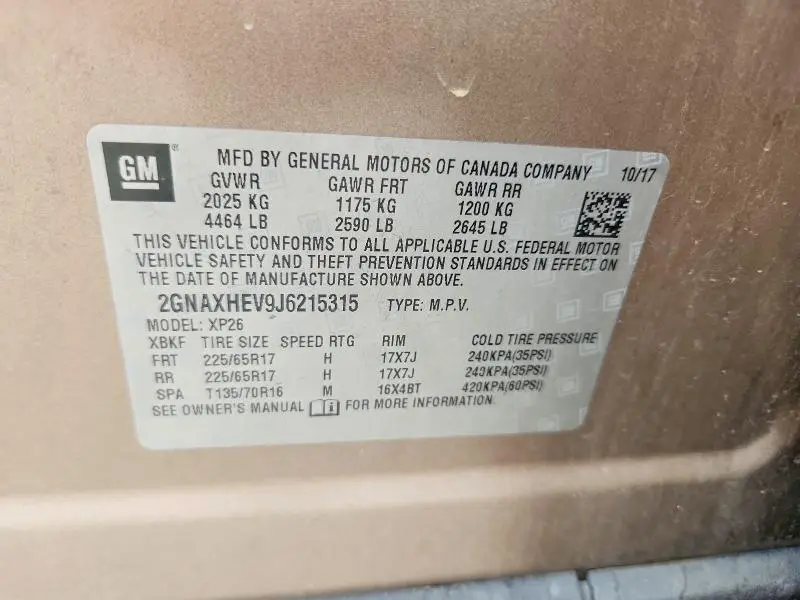 2018 CHEVROLET EQUINOX LS  