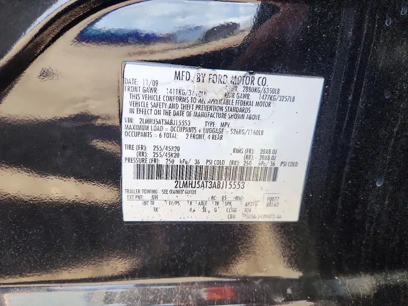 2010 LINCOLN MKT   