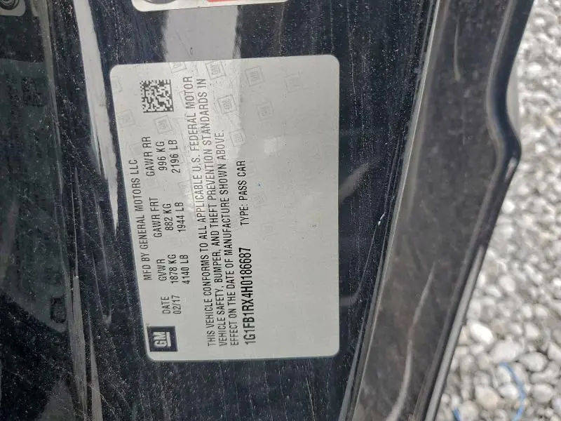 2017 CHEVROLET CAMARO LT  