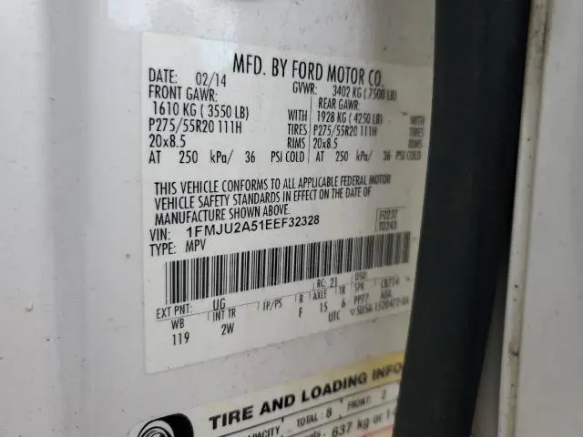 2014 FORD EXPEDITION LIMITED  