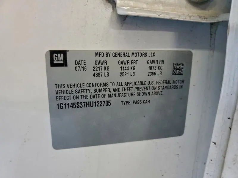 2017 CHEVROLET IMPALA PREMIER  