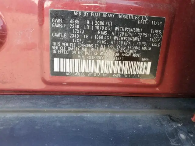 2014 SUBARU OUTBACK 2.5I PREMIUM  