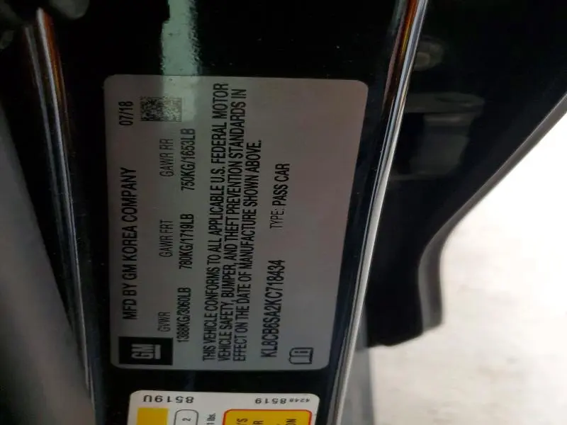 2019 CHEVROLET SPARK LS  