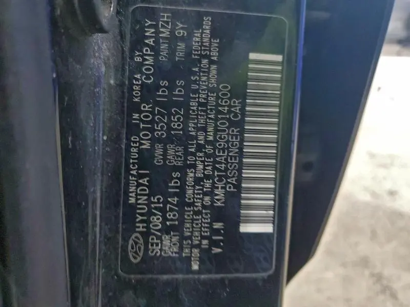 2016 HYUNDAI ACCENT SE  